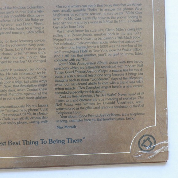 Good Friends Are For Keeps - America Sings Of Telephones - 12" Vinyl LP - Sealed - Picture 5 of 5